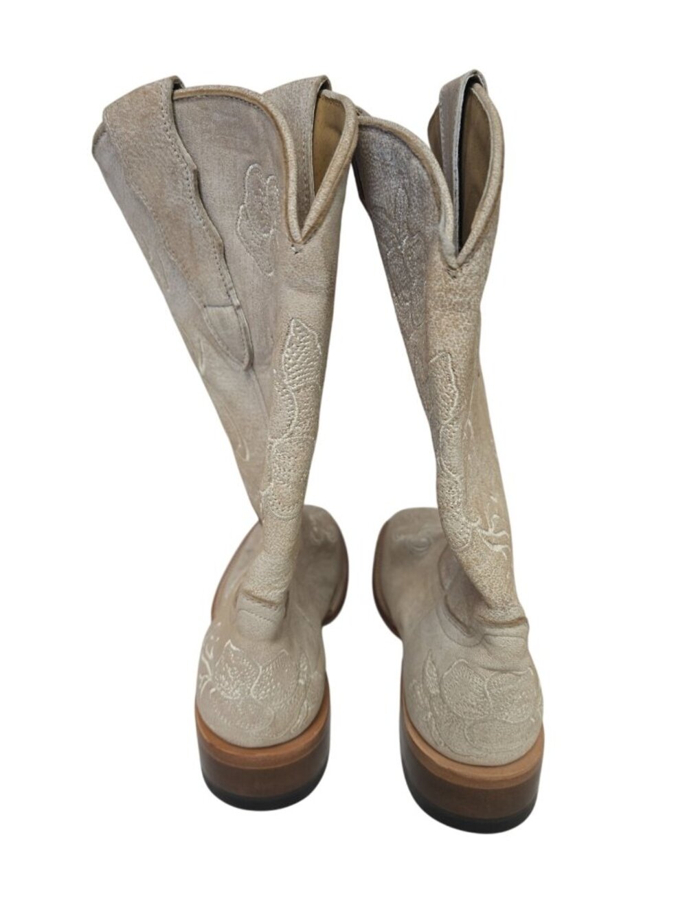 Shyanne Women's Lasy Broad Square Toe Western Boot White Size 7 CW - Picture 3 of 7